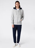 TUTA LEGGERA CON CAPPUCCIO E FULL ZIP, EM021 GREYNVY, thumb