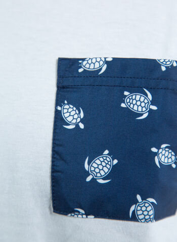 T-SHIRT BEACH TURTLE, 01 OPTICAL WHT, small