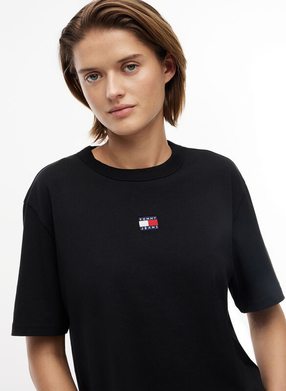 T-SHIRT BADGE SQUADRATA, BDS BLK, medium