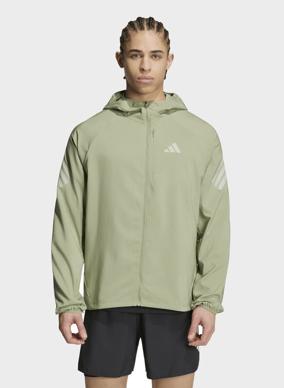 JACKET ADI365 3S FULL 1/2 ZIP, - GREEN, medium