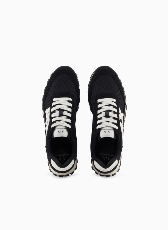 SCARPA BASSA IN ECOPELLE, MC024 BLKWHT, medium