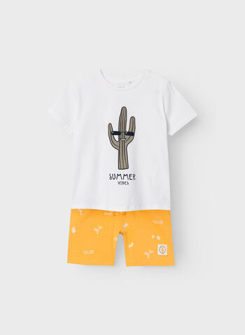 COMPLETO HUBAN T-SHIRT + SHORT BAMBINO, AMBER YELLOW, small