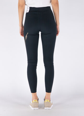 LEGGINGS SHINE LOGO, 010 BLK, small