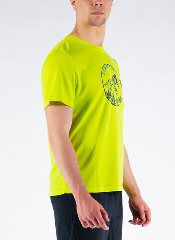 T-SHIRT TREKKING OUTDOOR DRY PLUS, LIME, small