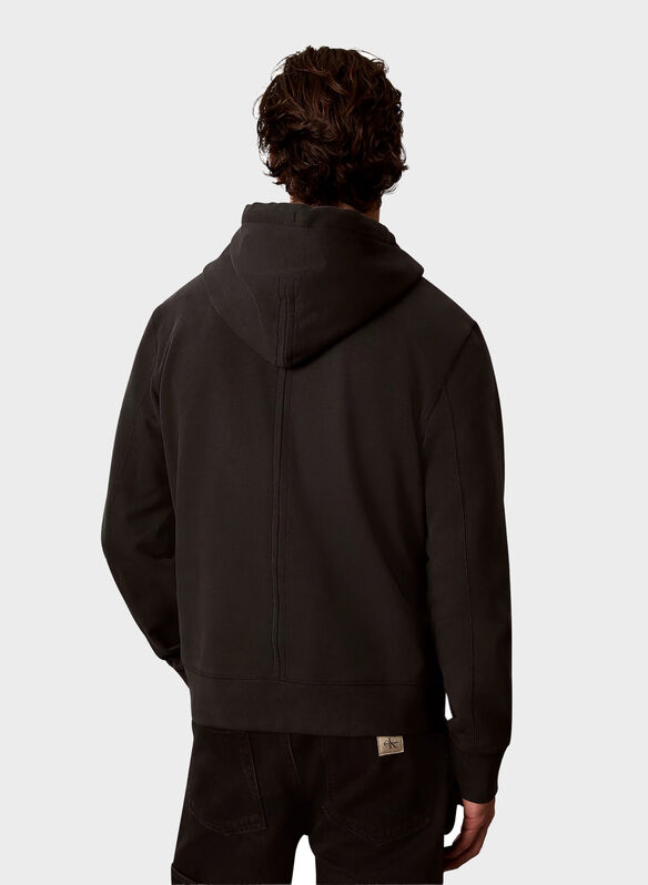 FELPA FULL ZIP, 8MN BLK, medium