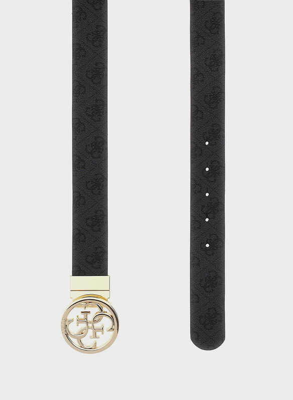 CINTURA REVERSE NOLANA LOGO, CLO BLK, medium