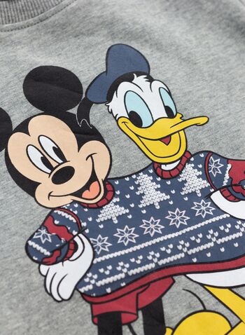 FELPA GIROCOLLO CHRISTMAS MICKEY BAMBINO, GREY MEL, small