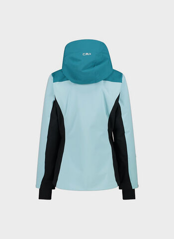 GIACCA DA SCI CON IMPUNTURE DIAGONALI, E309 AQUATEAL, small