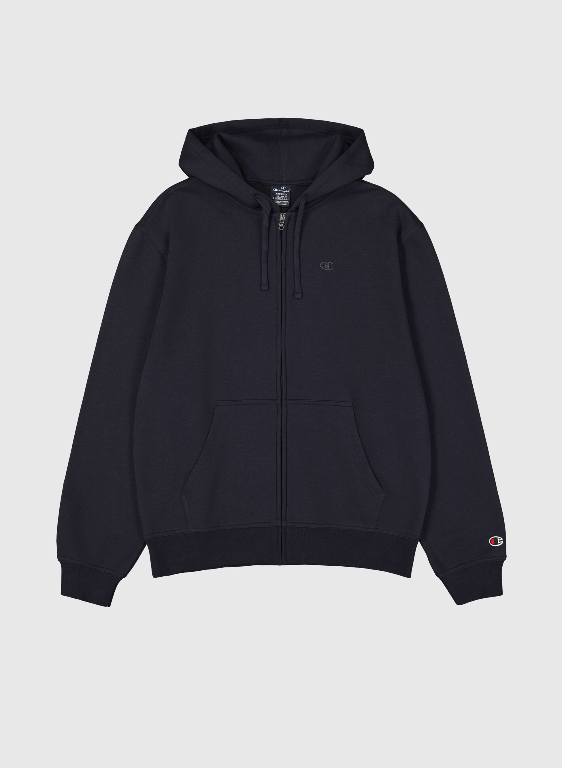 FELPA FULL ZIP CON RICAMO LOGO M
