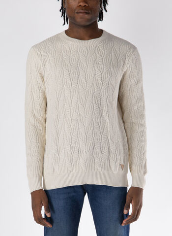 MAGLIONE INSERTATO, G1CV PANNA, small