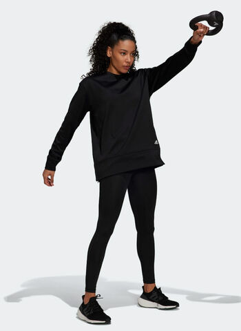 FELPA AEROREADY CREWNECK, BLK, small