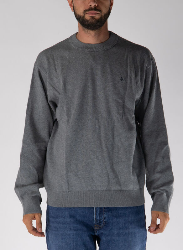 MAGLIONE MICRO LOGO, GREY, medium