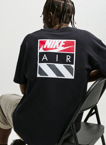 T-SHIRT AIR BOX STAMPA POSTERIORE, 010 BLK, small