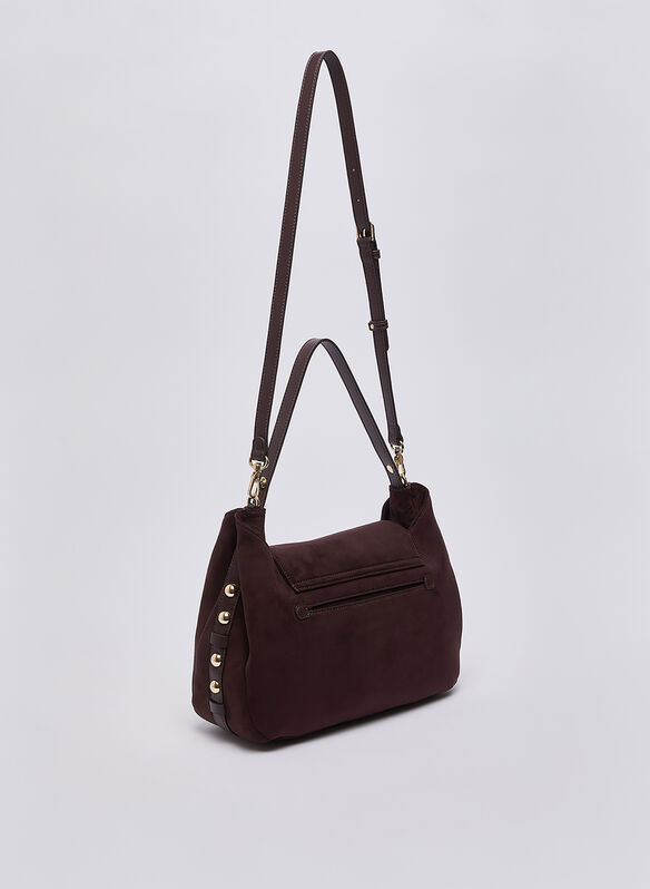 BORSA GERONA M TOP HANDLE SUEDE, 91718 BORDO, medium