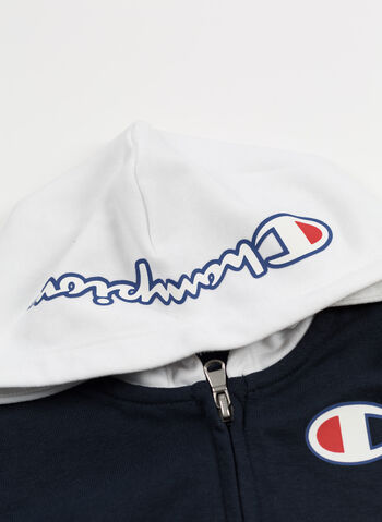 TUTA FULL ZIP BIMBO, BS501 NVYWHTYEL, small