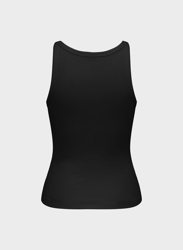 CANOTTA A COSTINE CON STRASS, BLACK, medium