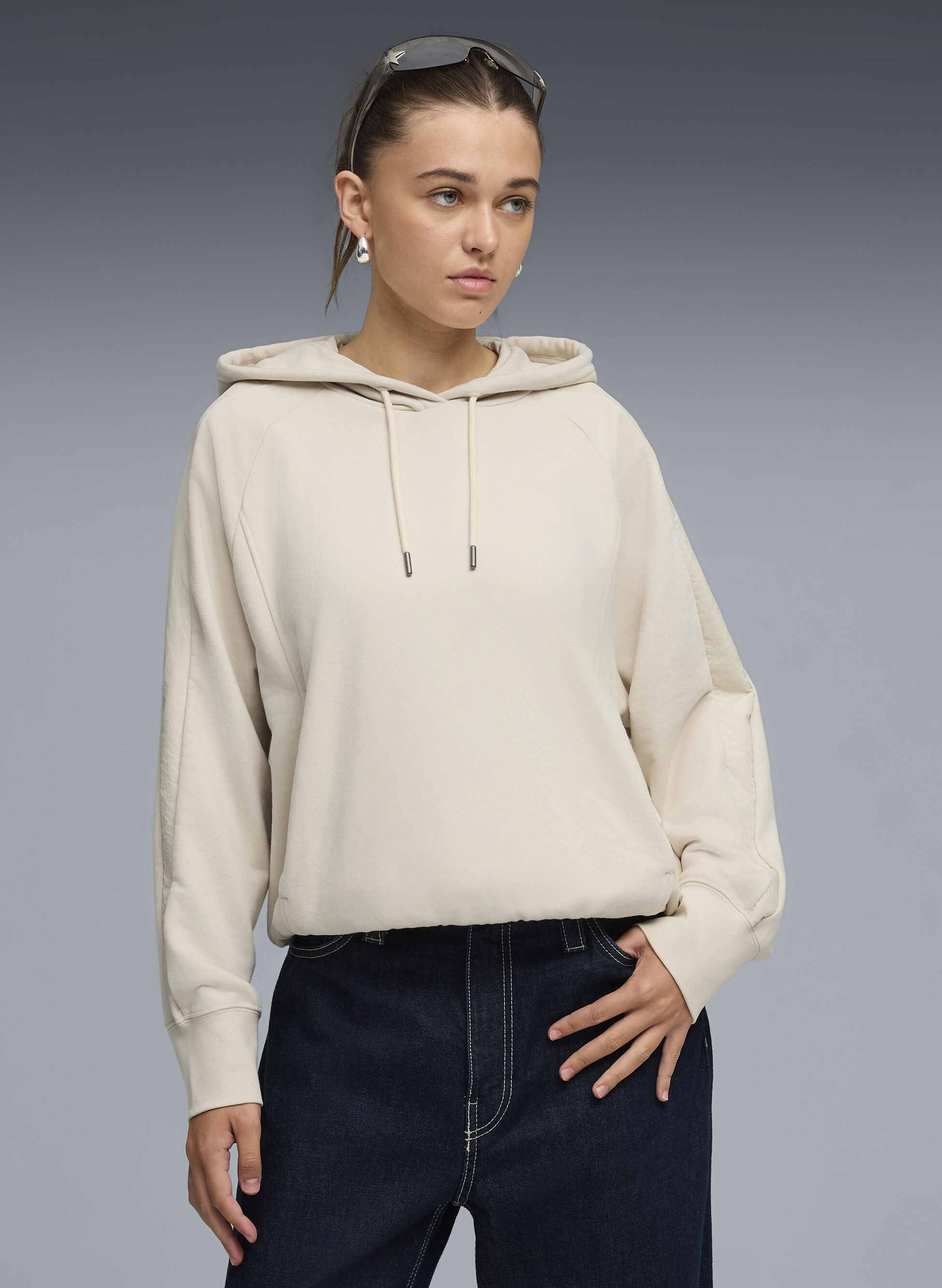 Felpa Oversize Con Cappuccio Her Hoodie