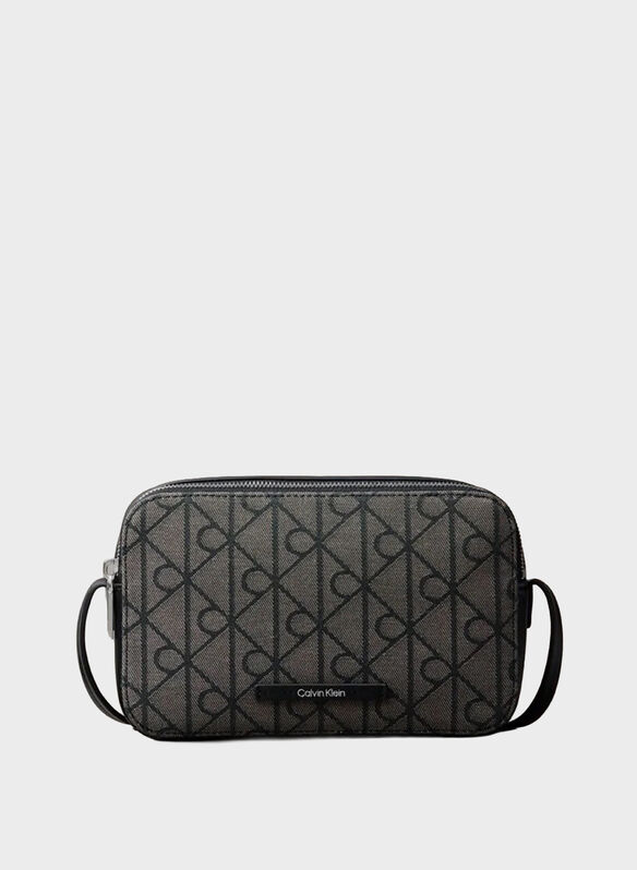 GW BORSA CAMERA BAG ENEMBLEM AOP JAQUARD, 7UL BROWN, medium