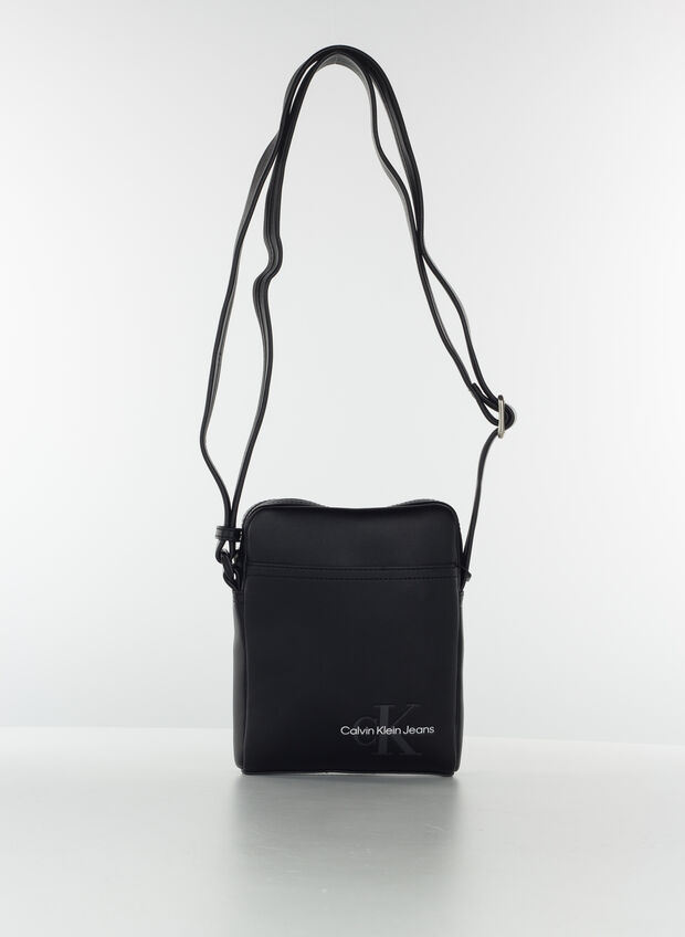 BORSA TRACOLLA MONOGRAM, BEH BLK, large