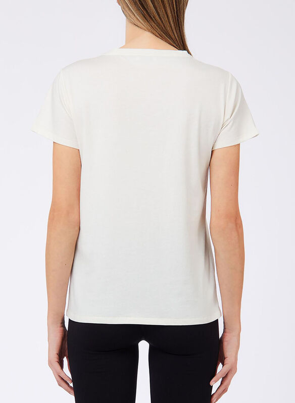 T-SHIRT LOGO, L9314 PANNA, medium