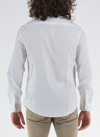 CAMICIA POPELINE STRETCH, 1100 WHT, small