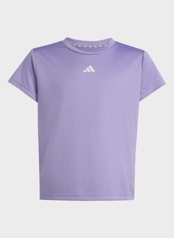 T-SHIRT AEROREADY RAGAZZA, - PURPLE, small