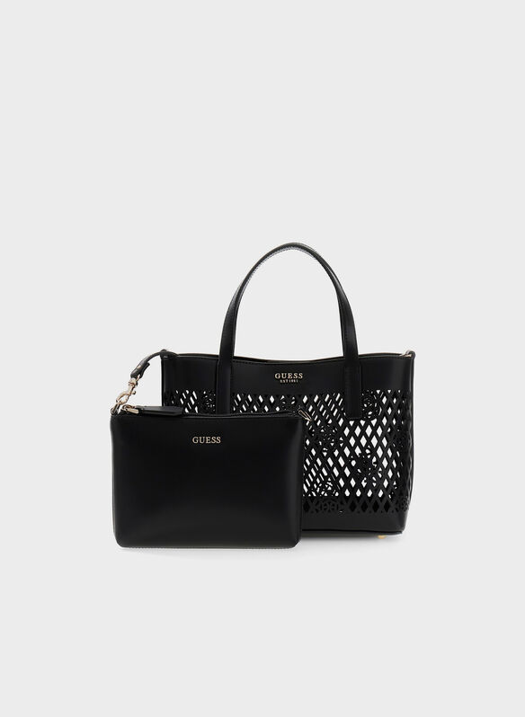 BORSA LETTI MINI TRAFORATA, BLA BLK, medium