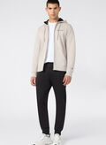 TUTA FULL ZIP MICRO LOGO, ES084 BEIGEBLK, thumb