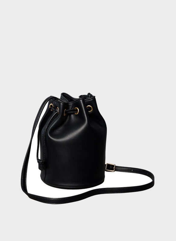 BORSA SECCHIELLO BOLD CK SMALL BUCKET, UB1 BLK, medium
