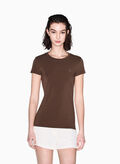 T-SHIRT MICRO LOGO, U6136 BISCOTTO, thumb