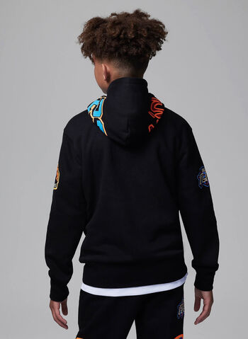FELPA JORDAN CON CAPPUCCIO RAGAZZO, 023 BLK, small