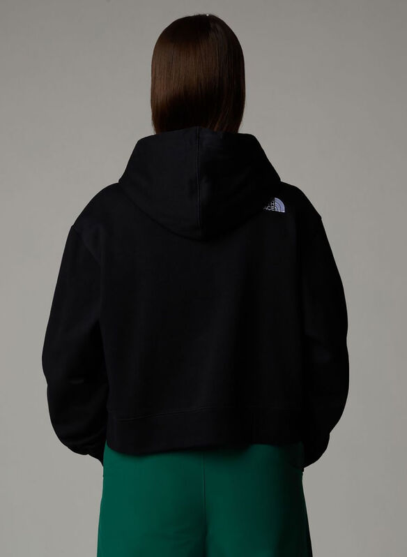 FELPA HOODIE CROP IN VITA ESSENTIAL, BLK, medium