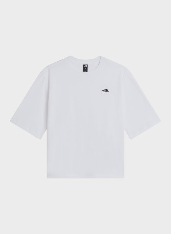 T-SHIRT ESS CROP, - WHT, medium