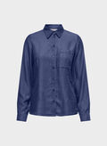 CAMICIA CHARIS, MEDIUM BLUE DENIM, thumb