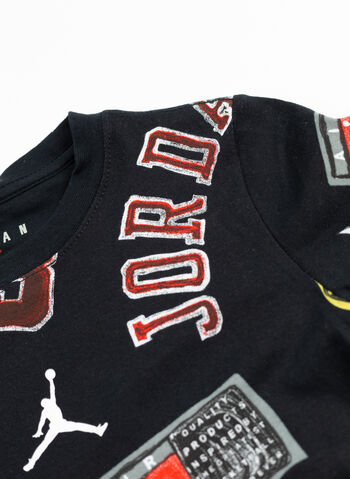 COMPLETO T-SHIRT+ SHORTS JORDAN 23 BAMBINO, 023 BLK, small