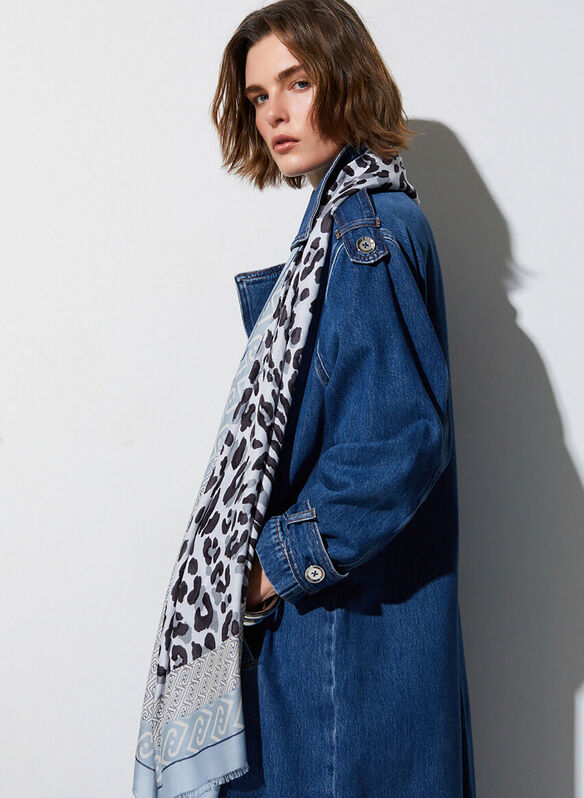 STOLA ANIMAL, 09C45 CELESTE, medium