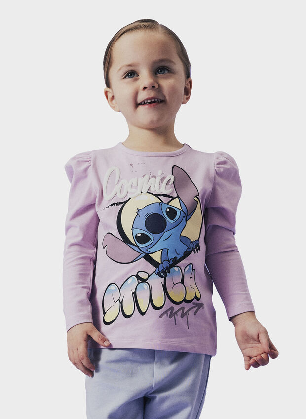 T-SHIRT STITCH BAMBINA, ORCHID, large