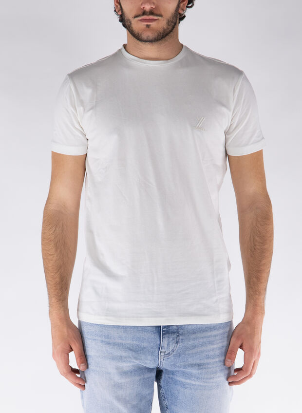 T-SHIRT MICRO LOGO, 0107 GESSO, large
