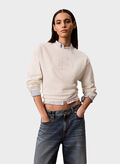 FELPA MONOLOGO RICAMO, YAS PANNA, thumb