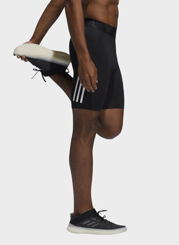 CICLISTA CORTI TECHFIT 3-STRIPES, BLK, small