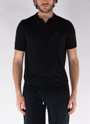 POLO IN FILO, BLACK, small