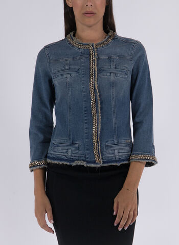 GIACCA IN DENIM KATE, 77556 STONE, small