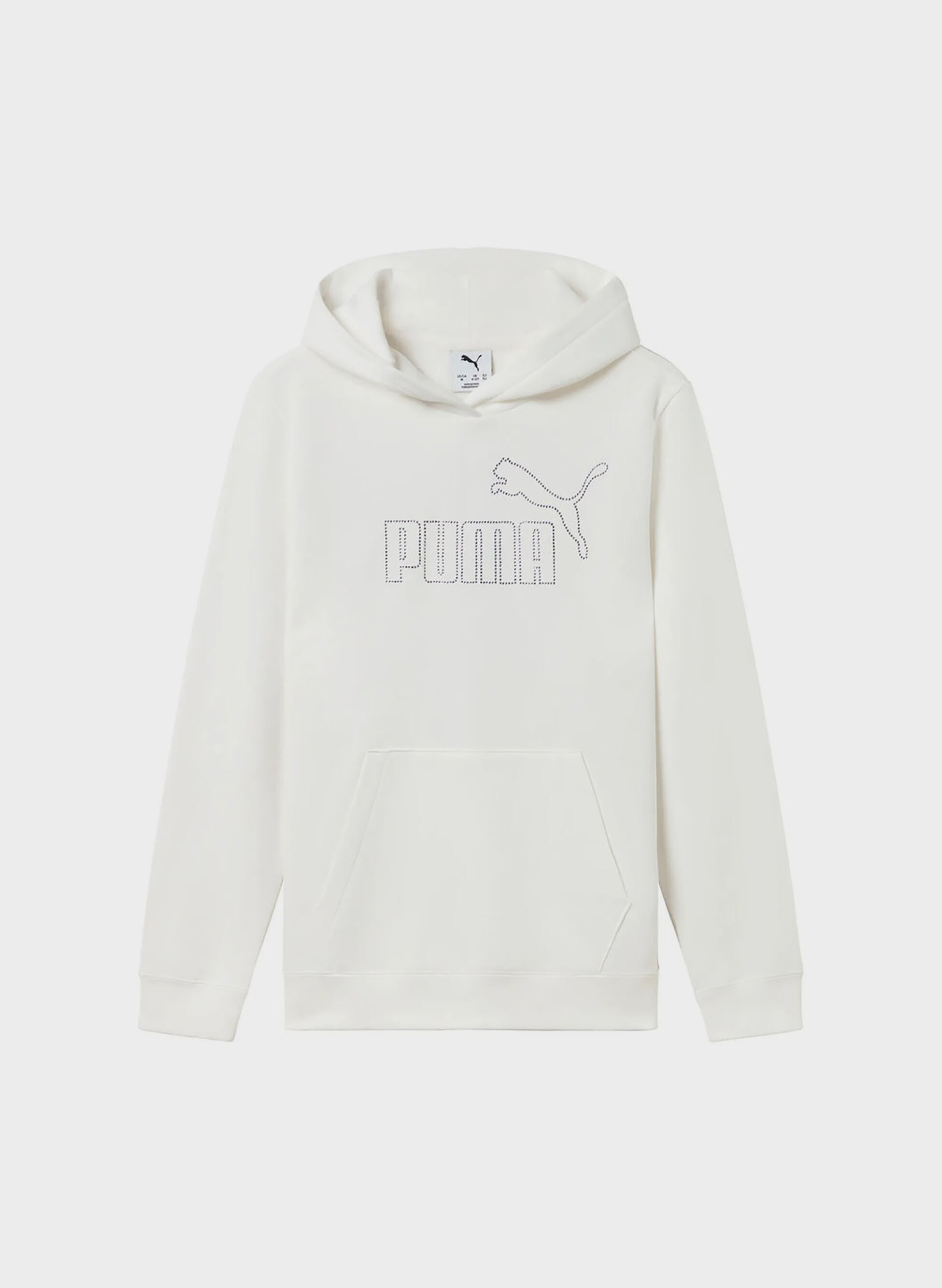 Felpa Rhinestone Hoodie Logo Con Strass Ragazza