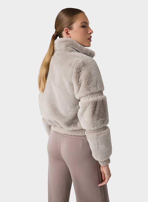 GIACCA ECOPELLICCIA CARLA, G9M3 STONE SAND, medium