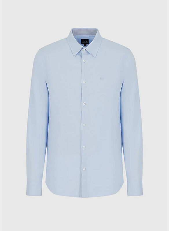 CAMICIA OXFORD, 0536 CELESTE, medium