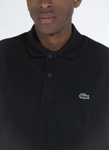 POLO REGULAR IN COTONE ORGANICO STRETCH, 031 BLK, small