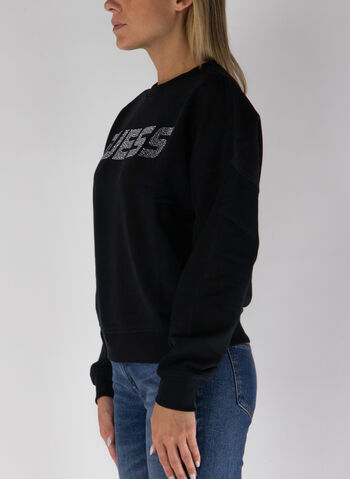 FELPA GIROCOLLO ACTIVE LOGO STRASS, , small