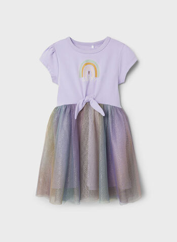 ABITO HAPPI TULLE BAMBINA, PURPLE ROSE, small