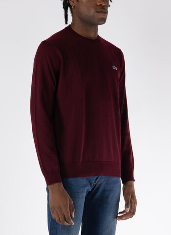 MAGLIONE GIROCOLLO CON LOGO, BZD BORDEAUX, small