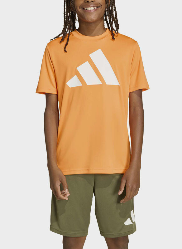 T-SHIRT BIG LOGO RAGAZZO, - ORANGE, medium